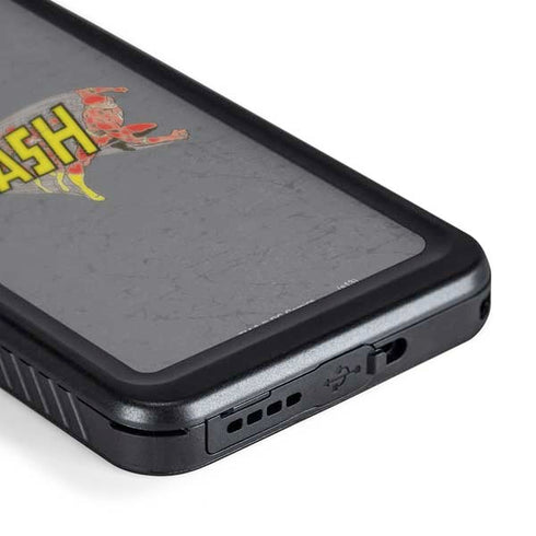 DC Comics The Flash Vintage Action Running Pose Galaxy S24 Plus Waterproof Case
